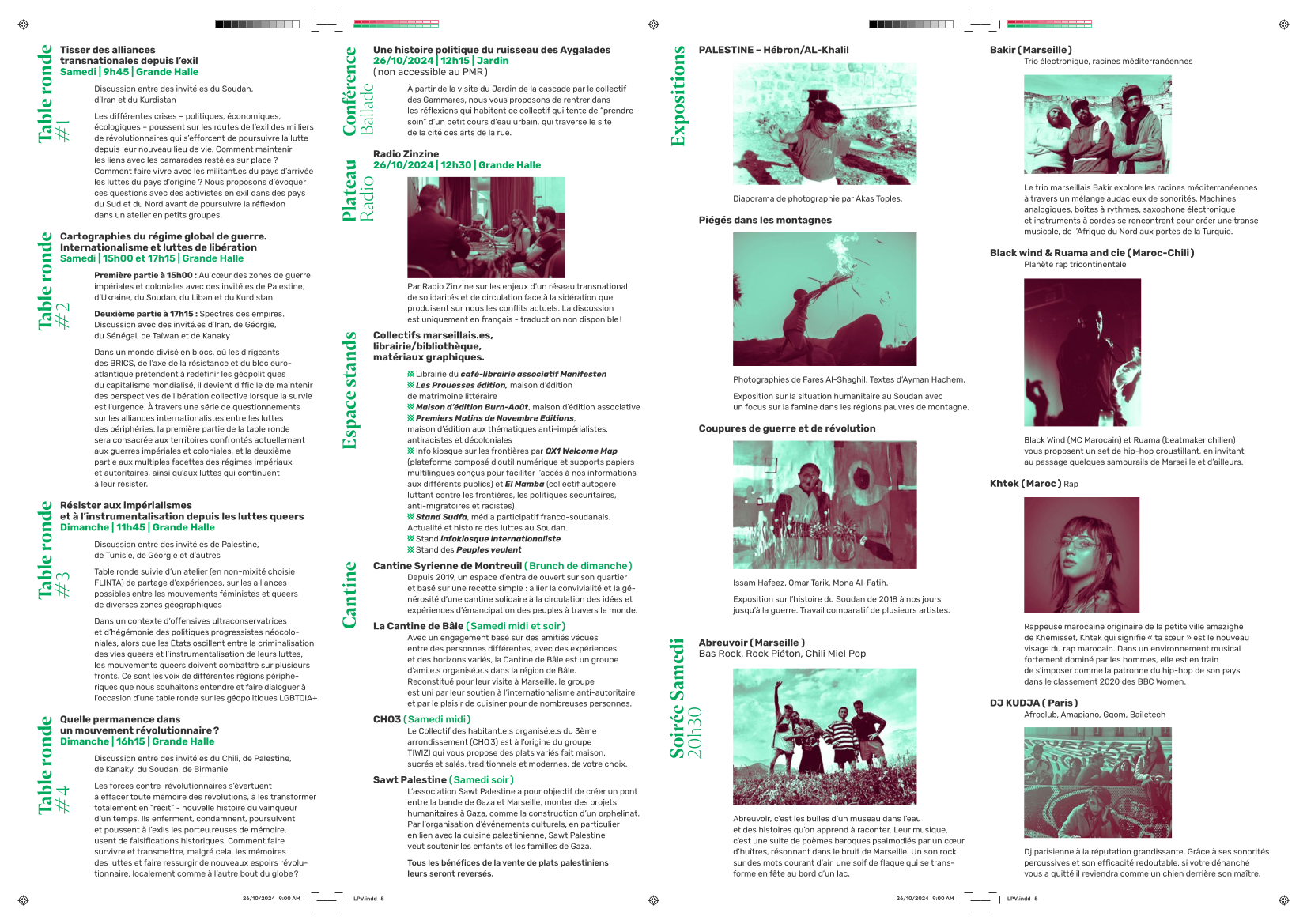 Au programme de notre 5ème édition